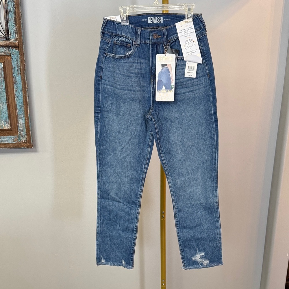 Rewash mom jeans Cropped ankle Jeans NWT 3
